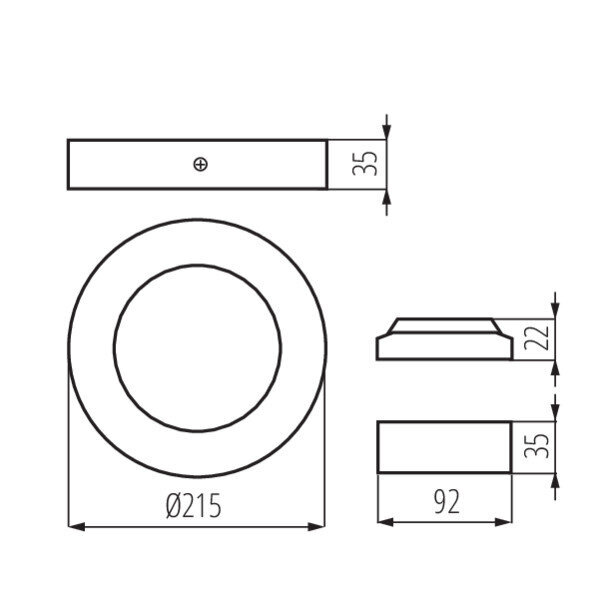 Fasadinis šviestuvas Kanlux CARSA V2LED 18W-NW-B kaina ir informacija | Lauko šviestuvai | pigu.lt