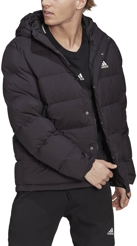 Striukė vyrams Adidas Helionic Ho Jkt Black HG8751 HG8751/M kaina ir informacija | Vyriškos striukės | pigu.lt