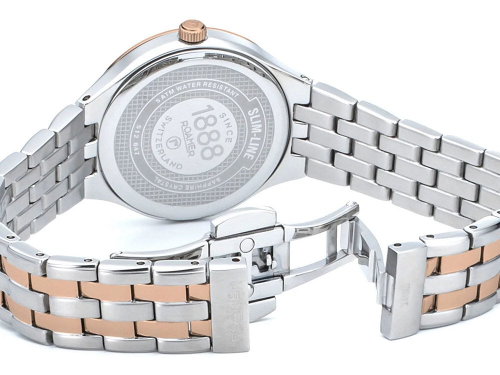 Moteriškas laikrodis Roamer Slim-line Diamonds 512847 49 89 20 512847 49 89 20 цена и информация | Moteriški laikrodžiai | pigu.lt