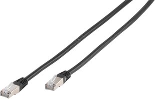 Vivanco сетевой кабель CAT 6 2m, черный (45316) цена и информация | Кабели и провода | pigu.lt