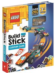 LEGO (R) Build and Stick: Custom Cars (Includes LEGO (R) bricks, book and   over 260 stickers): Includes LEGO (R) bricks, book and over 260 stickers цена и информация | Книги для малышей | pigu.lt