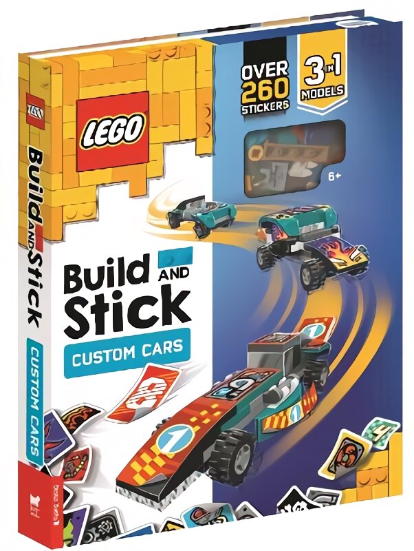 LEGO (R) Build and Stick: Custom Cars (Includes LEGO (R) bricks, book and over 260 stickers): Includes LEGO (R) bricks, book and over 260 stickers цена и информация | Knygos mažiesiems | pigu.lt