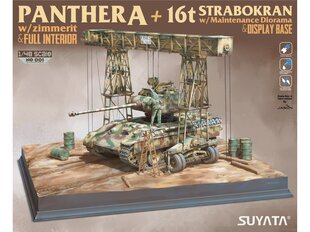 Сборная пластиковая модель Suyata - Panther A + 16T Strabokran w\ maintenance diorama + display base, 1/48, NO001 цена и информация | Конструкторы и кубики | pigu.lt