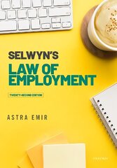 Selwyn's Law of Employment 22nd Revised edition цена и информация | Книги по экономике | pigu.lt