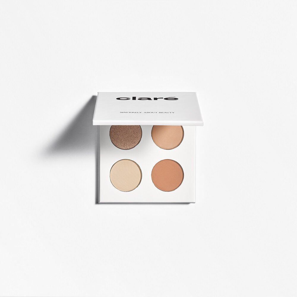 Akių šešėlių paletė Clare Makeup Creator 4, 4x1,4g цена и информация | Akių šešėliai, pieštukai, blakstienų tušai, serumai | pigu.lt