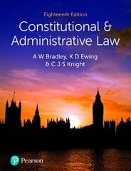 Constitutional and Administrative Law 18th edition цена и информация | Книги по экономике | pigu.lt