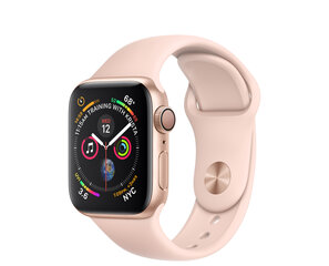 Apple Watch Series 4 40mm Gold Aluminum/Pink Sand Sport Band (Atnaujinta A) kaina ir informacija | Išmanieji laikrodžiai (smartwatch) | pigu.lt
