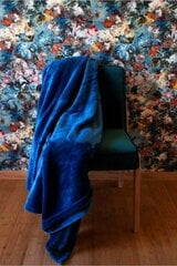 Dekoratyvinė antklodė, mėlynos spalvos, 130x170 cm. kaina ir informacija | Lovatiesės ir pledai | pigu.lt