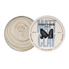 Plaukų modeliavimo molis Men Rock Matt Clay Hight Hold Matt Finish 90 ml kaina ir informacija | Plaukų formavimo priemonės | pigu.lt