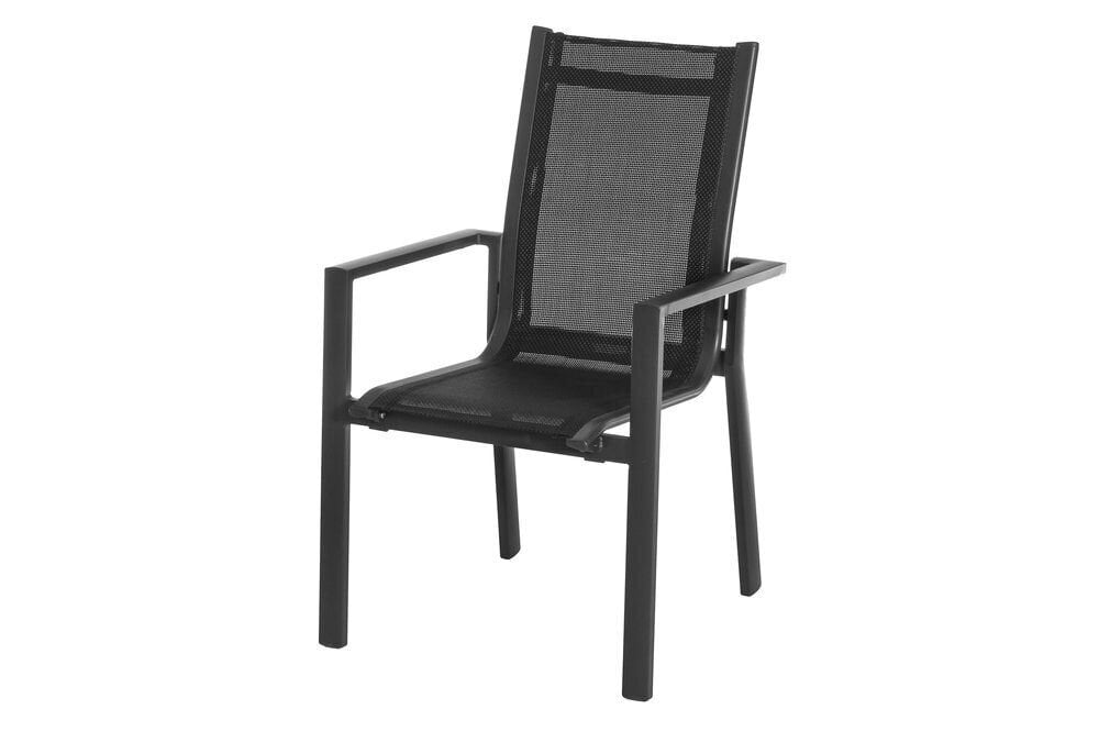Kėdė 4Living Margareta, juoda kaina ir informacija | Lauko kėdės, foteliai, pufai | pigu.lt