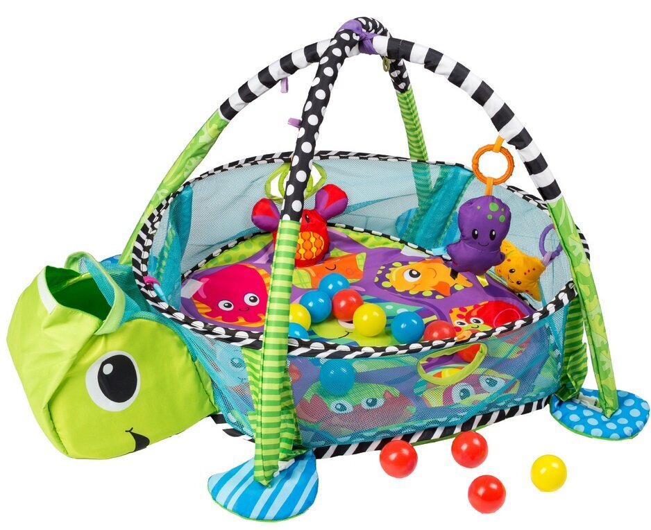 Žaidimų kilimėlis su kamuoliukais Vėžlys kaina ir informacija | Žaislai kūdikiams | pigu.lt
