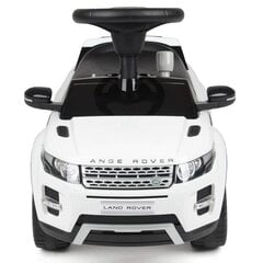 Vaikiškas paspiriamas automobilis su muzika Range Rover Evoque, baltas kaina ir informacija | Žaislai kūdikiams | pigu.lt