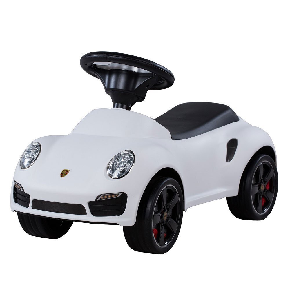 Paspiriama mašinėlė Porsche 911 Turbo S, balta kaina ir informacija | Žaislai kūdikiams | pigu.lt