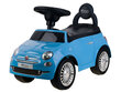 Paspiriamas automobilis Fiat 500, mėlynas kaina ir informacija | Žaislai kūdikiams | pigu.lt