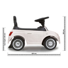 Автомобиль-каталка с лицензией Fiat 500, белый цена и информация | Игрушки для малышей | pigu.lt