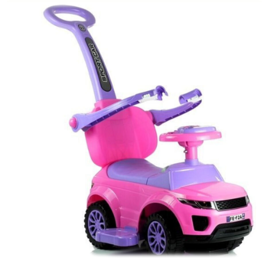 Paspiriama mašinėlė Sport Car, rožinė kaina ir informacija | Žaislai kūdikiams | pigu.lt