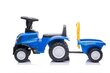 Vaikiškas paspiriamas traktorius su priekaba New Holland, mėlynas kaina ir informacija | Žaislai kūdikiams | pigu.lt
