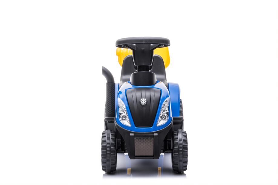 Vaikiškas paspiriamas traktorius su priekaba New Holland, mėlynas kaina ir informacija | Žaislai kūdikiams | pigu.lt