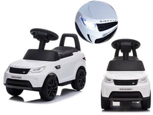 Paspiriama mašinėlė Land Rover Discovery, balta kaina ir informacija | Žaislai kūdikiams | pigu.lt