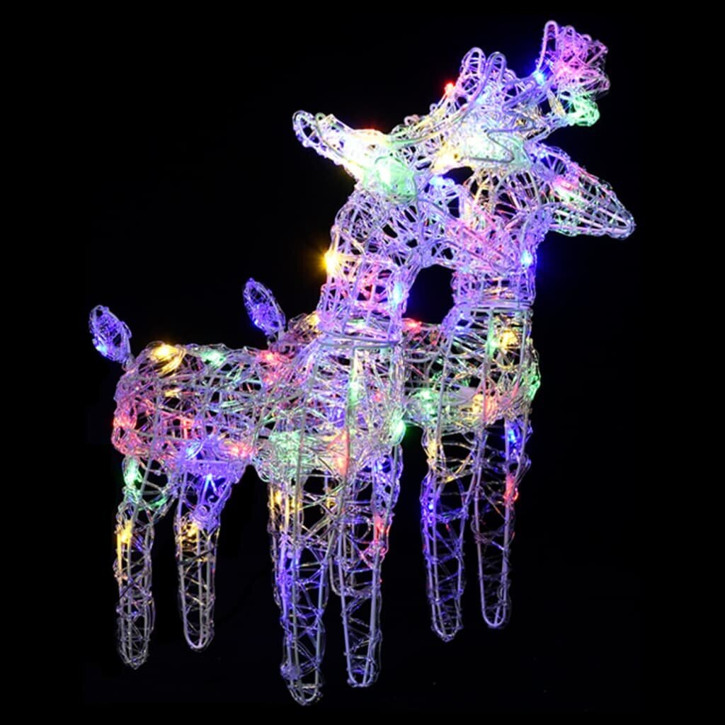 Kalėdų dekoracija Elniai ir rogės, akrilas, 320 LED lempučių kaina ir informacija | Dekoracijos šventėms | pigu.lt