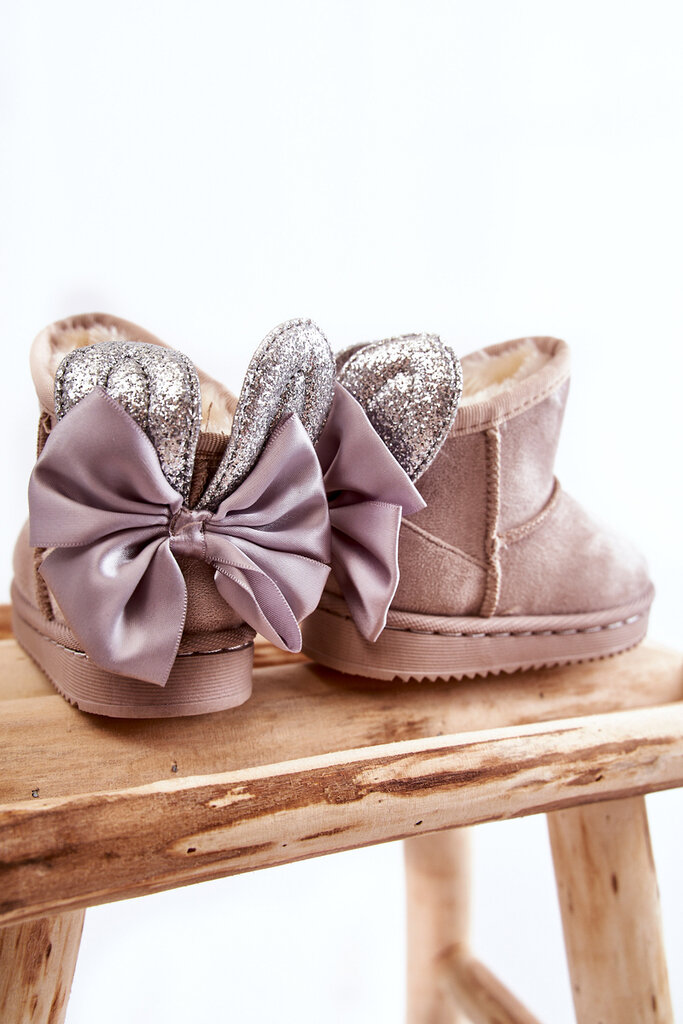 Šilti sniego batai su lankeliais pilkos spalvos Meriva BSB21928.1274 kaina ir informacija | Žieminiai batai vaikams | pigu.lt