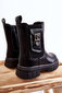 Aukšti odiniai batai, juodi Shelby BSB21930.1274 kaina ir informacija | Bateliai vaikams | pigu.lt