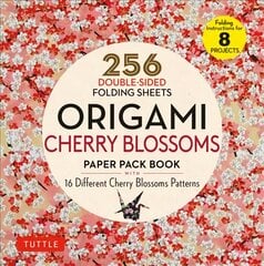 Origami Cherry Blossoms Paper Pack Book: 256 Double-Sided Folding Sheets with 16 Different Cherry Blossom Patterns   with solid colors on the back (Includes Instructions for 8 Models) цена и информация | Книги о питании и здоровом образе жизни | pigu.lt