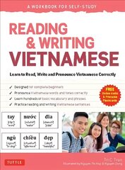 Reading & Writing Vietnamese: A Workbook for Self-Study: Learn to Read, Write and Pronounce Vietnamese Correctly (Online Audio & Printable Flash Cards) kaina ir informacija | Užsienio kalbos mokomoji medžiaga | pigu.lt