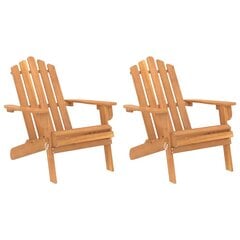 Sodo adirondack kėdės, 2vnt., akacijos medienos masyvas kaina ir informacija | Lauko kėdės, foteliai, pufai | pigu.lt