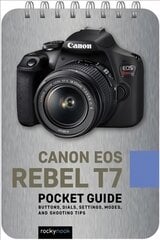 Canon EOS Rebel T7 Pocket Guide: Buttons, Dials, Settings, Modes, and Shooting Tips цена и информация | Книги по фотографии | pigu.lt