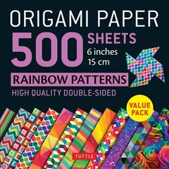 Origami Paper 500 sheets Rainbow Patterns 6 inch (15 cm) цена и информация | Книги о питании и здоровом образе жизни | pigu.lt