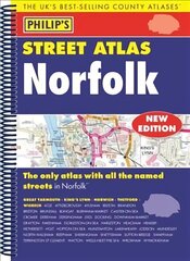 Philip's Street Atlas Norfolk цена и информация | Путеводители, путешествия | pigu.lt