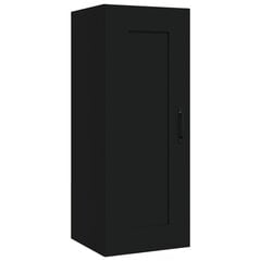 Pakabinama spintelė, Apdirbta mediena, 35x34x90cm, juoda цена и информация | Шкафчики в гостиную | pigu.lt