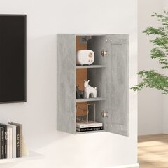 Pakabinama spintelė, Apdirbta mediena, 35x34x90cm, betono pilka цена и информация | Шкафчики в гостиную | pigu.lt