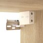 Sieninė spintelė vidaXL, Apdirbta mediena, 60x31x70cm, ąžuolo spalva цена и информация | Svetainės spintelės | pigu.lt
