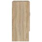 Sieninė spintelė vidaXL, Apdirbta mediena, 60x31x70cm, ąžuolo spalva цена и информация | Svetainės spintelės | pigu.lt