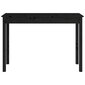 Konsolinis staliukas, Pušies masyvas, 110x40x75cm, juoda kaina ir informacija | Stalai-konsolės | pigu.lt
