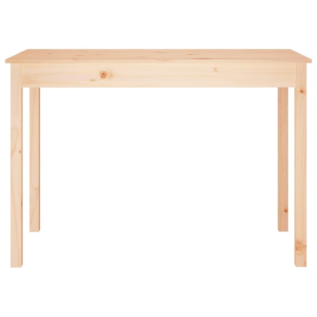 Valgomojo stalas, Pušies medienos masyvas, 110x55x75cm kaina ir informacija | Virtuvės ir valgomojo stalai, staliukai | pigu.lt