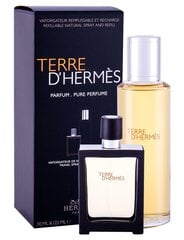 Аромат Hermes Terre D' Hermes EDP, ​​30 мл (refillable) + refill 125 мл цена и информация | Мужские духи | pigu.lt