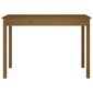 Valgomojo stalas vidaXL, Pušies masyvas, 110x55x75cm, medaus ruda цена и информация | Virtuvės ir valgomojo stalai, staliukai | pigu.lt