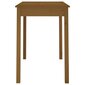 Valgomojo stalas vidaXL, Pušies masyvas, 110x55x75cm, medaus ruda kaina ir informacija | Virtuvės ir valgomojo stalai, staliukai | pigu.lt