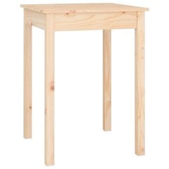 Valgomojo stalas, Pušies medienos masyvas, 55x55x75cm kaina ir informacija | Virtuvės ir valgomojo stalai, staliukai | pigu.lt