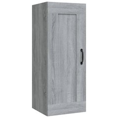 Pakabinama spintelė, Apdirbta mediena, 35x34x90cm, pilka ąžuolo spalva цена и информация | Шкафчики в гостиную | pigu.lt