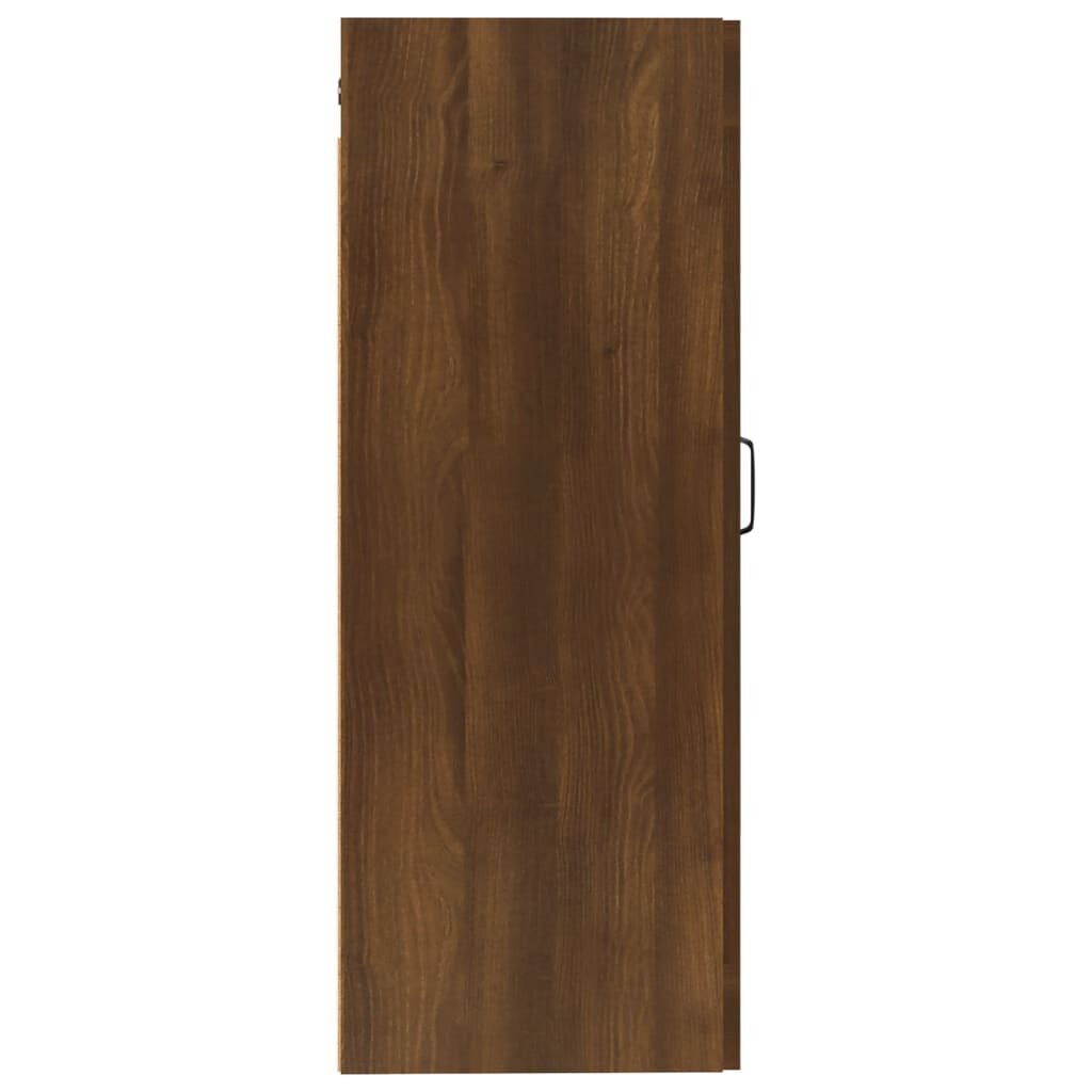 Pakabinama spintelė, Apdirbta mediena, 35x34x90cm, ruda ąžuolo spalva kaina ir informacija | Svetainės spintelės | pigu.lt