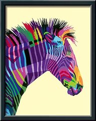 Раскраска по цифрам Ravensburger CreArt Large Zebra цена и информация | Живопись по номерам | pigu.lt