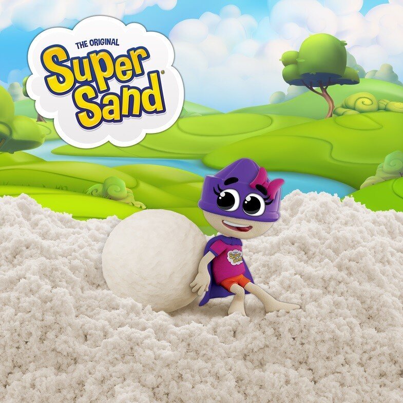 Kinetinio smėlio rinkinys Goliath Sand Super Sand Refill Color Collection, baltas kaina ir informacija | Lavinamieji žaislai | pigu.lt
