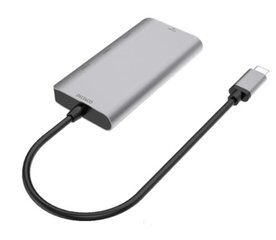 Šakotuvas Deltaco USBC-HUB200 USB-C 3.1 Gen 1/ 3x USB-A/ SD/mSD kaina ir informacija | Adapteriai, USB šakotuvai | pigu.lt