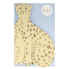 Meri Meri Наклейка с изображением гепарда и альбом с эскизами цена и информация | Книжки - раскраски | pigu.lt