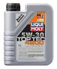 Alyva LIQUI MOLY TOP TEC 4200 5W-30 1l (8972) kaina ir informacija | Liqui-Moly Automobiliniai tepalai | pigu.lt