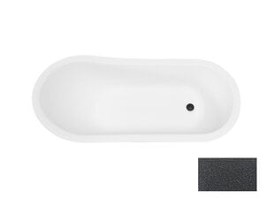 Vonia Besco Olaya Glam 160, Graphite+White kaina ir informacija | Vonios | pigu.lt
